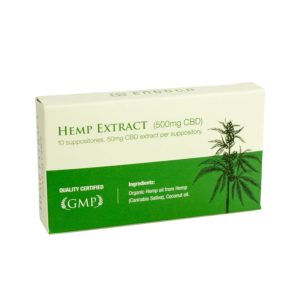 Hemp Extract Suppositories 10ct (50mg ea)