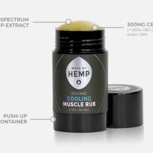 Cooling Muscle Rub Salve (500mg CBD)
